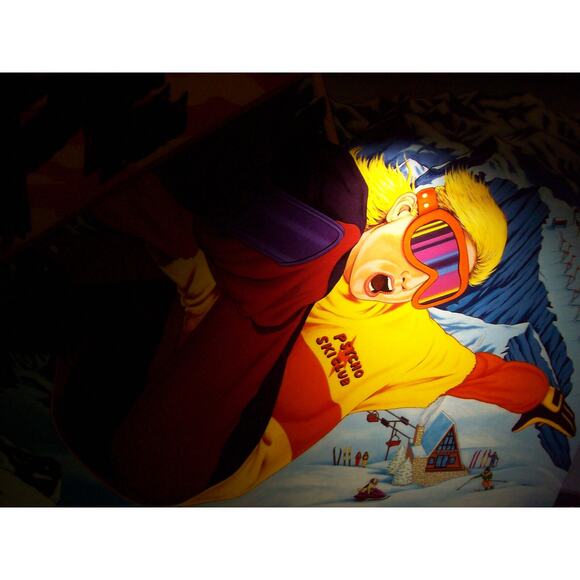 Wipe Out 1993 Original NOS Pinball Machine Translite Snowboard Skiing - Picture 3 of 8